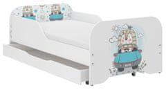 Wooden Toys MIKI gyerekágy 140x70cm ajándék matraccal, ágyneműtartó nélkül - oroszlán