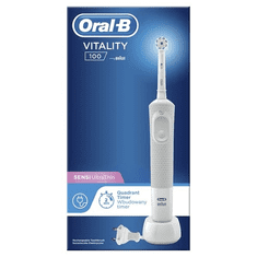 BRAUN Oral-B D100 Vitality elektromos fogkefe Sensi fejjel fehér (10PO010233) (Braun4210201234227)