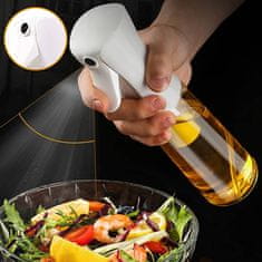 Netscroll Többcélú konyhai permetező palack olajokhoz, vízhez, ecethez és szószokhoz, folyadékpermetező, konyhai eszközök, LiquidSprayer fehér
