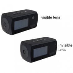 Secutek Digitális ébresztőóra rejtett WiFi kamerával SAH-LS006 Ébresztőóra látható kamerával