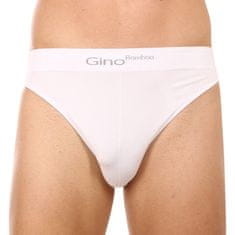 Gino  Bambusz fehér férfi slip alsónadrág (50003) - méret M