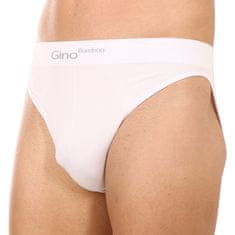 Gino  Bambusz fehér férfi slip alsónadrág (50003) - méret M