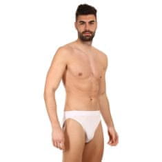 Gino  Bambusz fehér férfi slip alsónadrág (50004) - méret S
