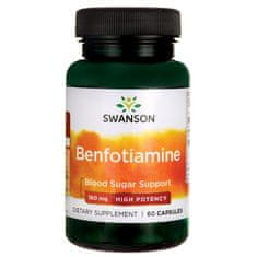 Swanson Benfotiamin (B1-vitamin), 160 mg, 60 kapszula