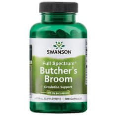 Swanson Butcher's Broom, 470 mg, 100 kapszula