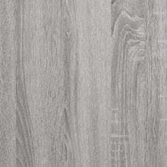 Greatstore szürke sonoma színű szerelt fa íróasztal 100 x 50 x 90 cm