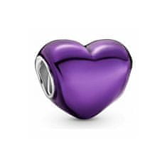 Pandora Romantikus lila szív gyöngy 799291C01