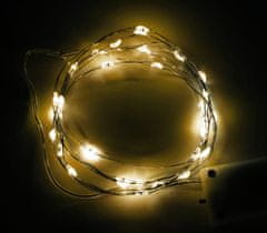 Linder Exclusiv karácsonyi világítás ,akkumulátoros lánc 20 LED meleg fehér