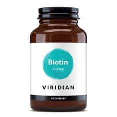 VIRIDIAN nutrition Biotin, 2500 ug, 90 kapszula