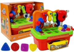Lean-toys Baby Workshop Sorter eszközkészlet hanggal és fénnyel