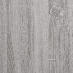 Greatstore szürke sonoma színű szerelt fa monitorállvány 37 x 23 x 14 cm