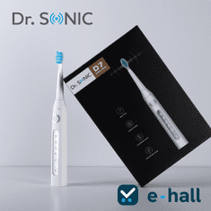 Dr. SONIC Szónikus fogkefe 8 fogkefefejjel és utazótokkal, fehér