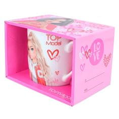 Top Model Topmodell ajándékbögre, Rózsaszín, szívecskékkel, Miju + Candy