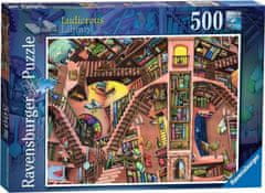 Ravensburger Puzzle Abszurd könyvtár 500 db