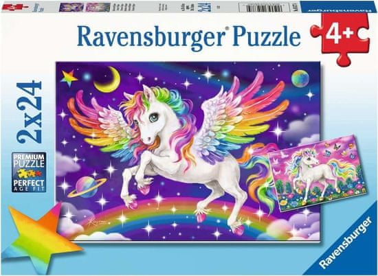 Ravensburger Egyszarvú és Pegazus puzzle 2x24 darab