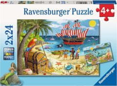 Ravensburger Puzzle Kalózok és sellők 2x24 darab