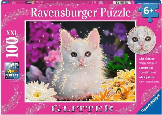 Ravensburger Csillogó puzzle Cat XXL 100 db