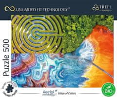 Trefl UFT Aerial Mindblow Puzzle: színes labirintus 500 darab