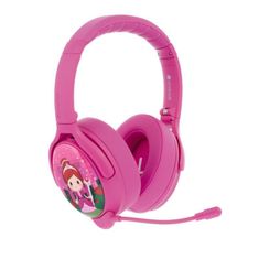 Cosmos+ gyerek bluetooth fejhallgató levehető mikrofonnal, rózsaszín