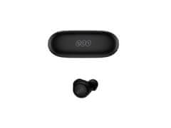 QCY - T17 vezeték nélküli fejhallgató töltődobozzal, Bluetooth 5.1, fekete