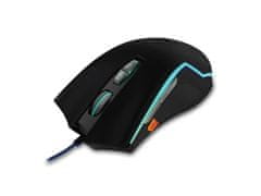Sandberg Xterminator Mouse, optikai játék egér, 8000 dpi, fekete