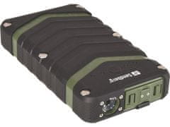 Sandberg 20100 mAh hordozható USB tápegység, Survivor Outdoor, okostelefonokhoz, fekete zöld