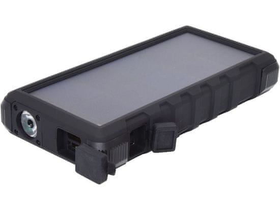 Sandberg hordozható USB 24000 mAh, kültéri napelemes power bank, okostelefonokhoz, fekete