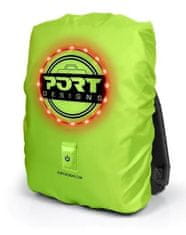 Port Designs VISIBL univerzális hátizsákos esőkabát LED világítással, sárga