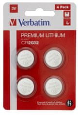 Verbatim Lithium CR2032 3V akkumulátorok PREMIUM 4db/csomag szó szerint