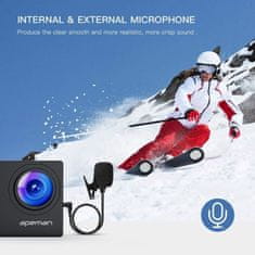 Apeman Tartós digitális fényképezőgép A79, 4KUltra HD, vízálló tok 40m-ig