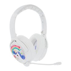 BuddyPhones Cosmos+, gyerek bluetooth fejhallgató levehető mikrofonnal, fehér