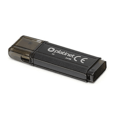 Platinet PMFV64B USB flash meghajtó 64 GB USB A típus 2.0 Fekete (PMFV64B)