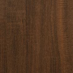 shumee barna tölgyszínű szerelt fa könyvespolc 69,5 x 32,5 x 90 cm