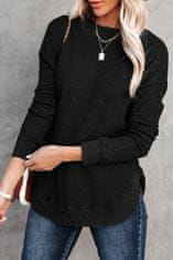 OMG! Hosszú ujjú női póló Margace fekete XXL