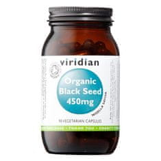 VIRIDIAN nutrition Black Seed Organic (BIO egyiptomi fekete mag), 450 mg, 90 kapszula