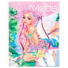 Top Model Kreatív színező oldalak, Tündérrel, 131 matricával