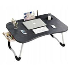 Severno Összecsukható laptop asztal tablet fekete