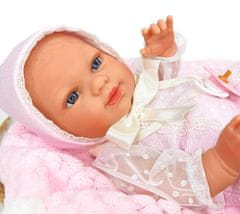 Nines 31422 Reborn Baby Szőke hajú lány, 37 cm