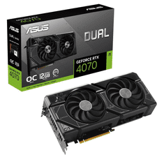 ASUS GeForce RTX 4070 DUAL 12GB GDDR6X OC (DUAL-RTX4070-O12G) Videokártya - Bontott termék! (DUAL-RTX4070-O12G_BT)