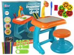 Lean-toys Fehér tábla rajzasztal szék projektor narancssárga toll képek