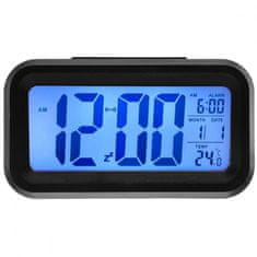 Xonix Ébresztőóra - LCD - hőmérő, szürkületérzékelő (Do046b)
