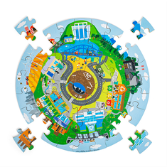 Bigjigs Toys kör alakú újrahasznosító puzzle