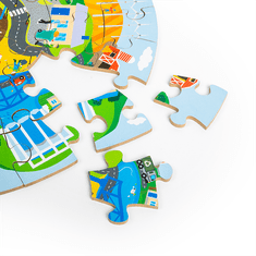 Bigjigs Toys kör alakú újrahasznosító puzzle