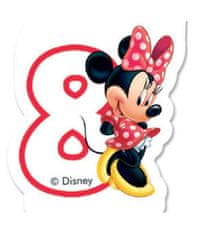 Disney Minnie tortagyertya, számgyertya 8 éves