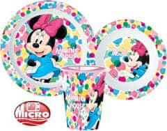 Disney Étkészlet 260 ml pohárral, micro műanyag szett, Minnie