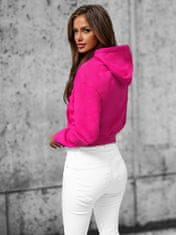 Ozonee Női kapucnis pulóver Auguved sötét rózsaszín XL