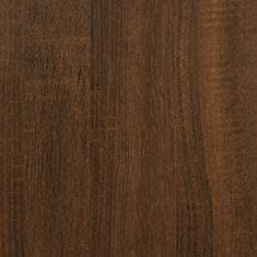 Greatstore 2 db barna tölgyszínű szerelt fa tálalószekrény