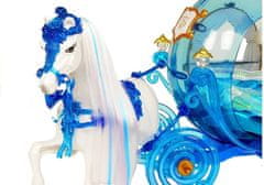 Lean-toys Kocsis ló baba készlet kék