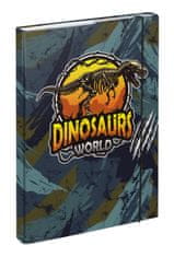 BAAGL Mappák iskolai füzetekhez A4 Dinoszauruszok világa