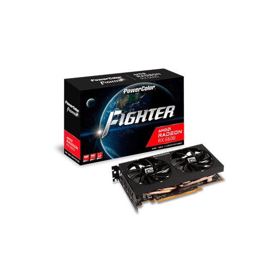 PowerColor Radeon Fighter RX 6600 8GB GDDR6 128bit (AXRX 6600 8GBD6-3DH)
